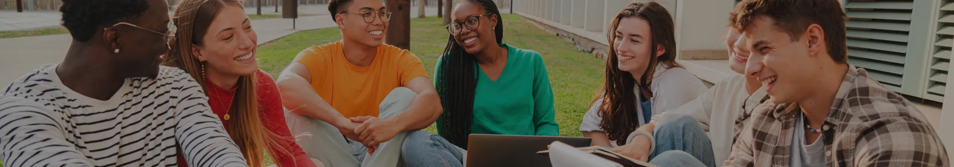 Library with books on shelves