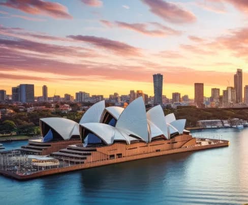 Sydney Opera House at sunset